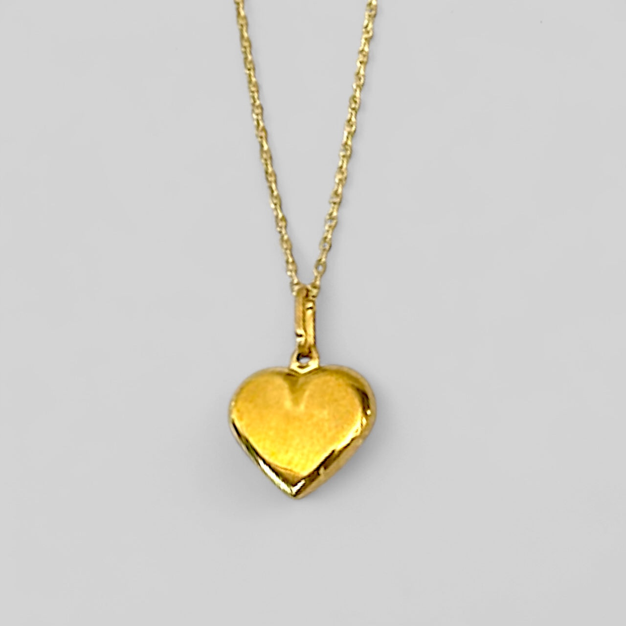 585 necklace with 10x9mm heart pendant - heart-shaped necklace