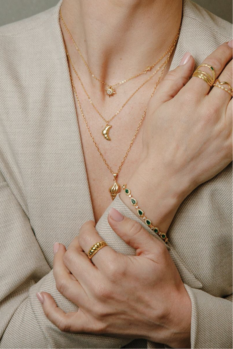 Trends: Muschel Sea-Lover Halskette aus 925 Silber 18K vergoldet - NINASIA