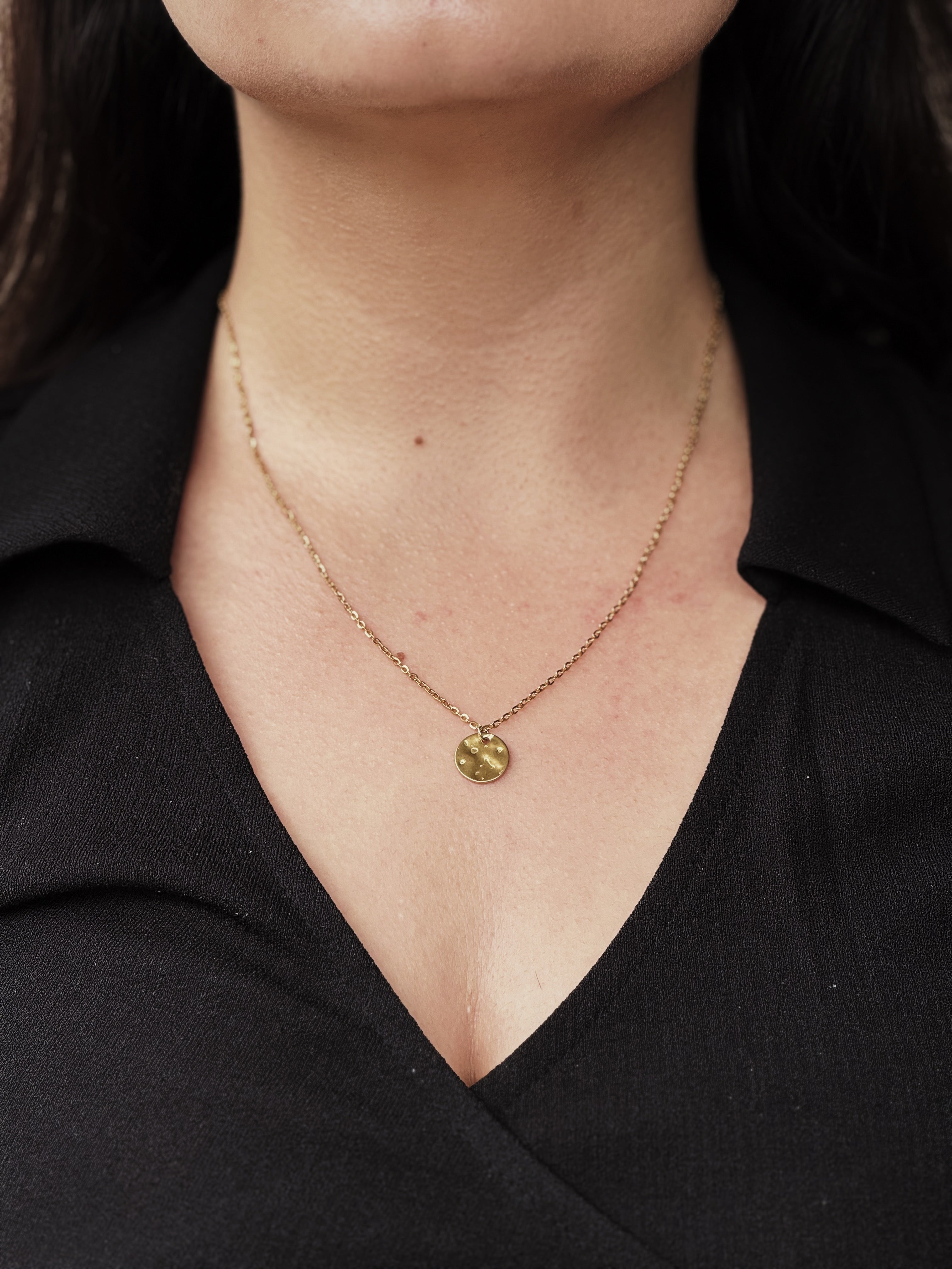 Harmony Coin Necklace – 18K Gold Plated Stainless Steel