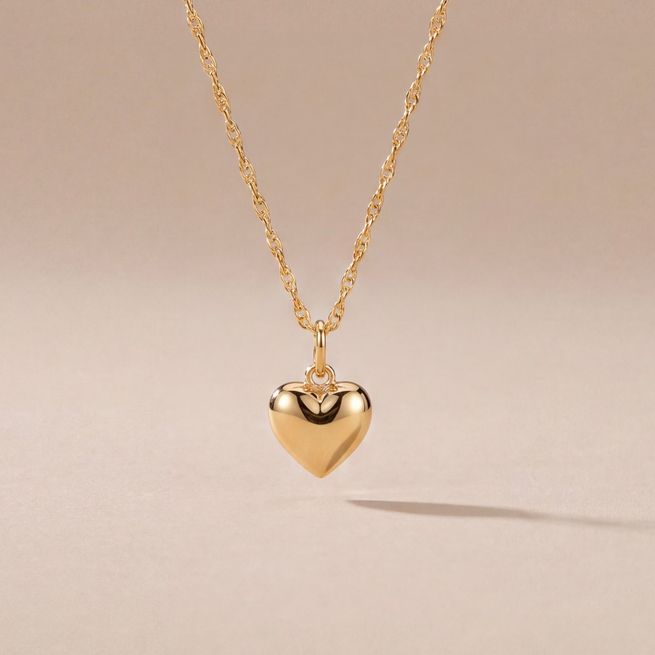 Or 333 – Amisi – Pendentif cœur 3D filigrane avec ou sans collier