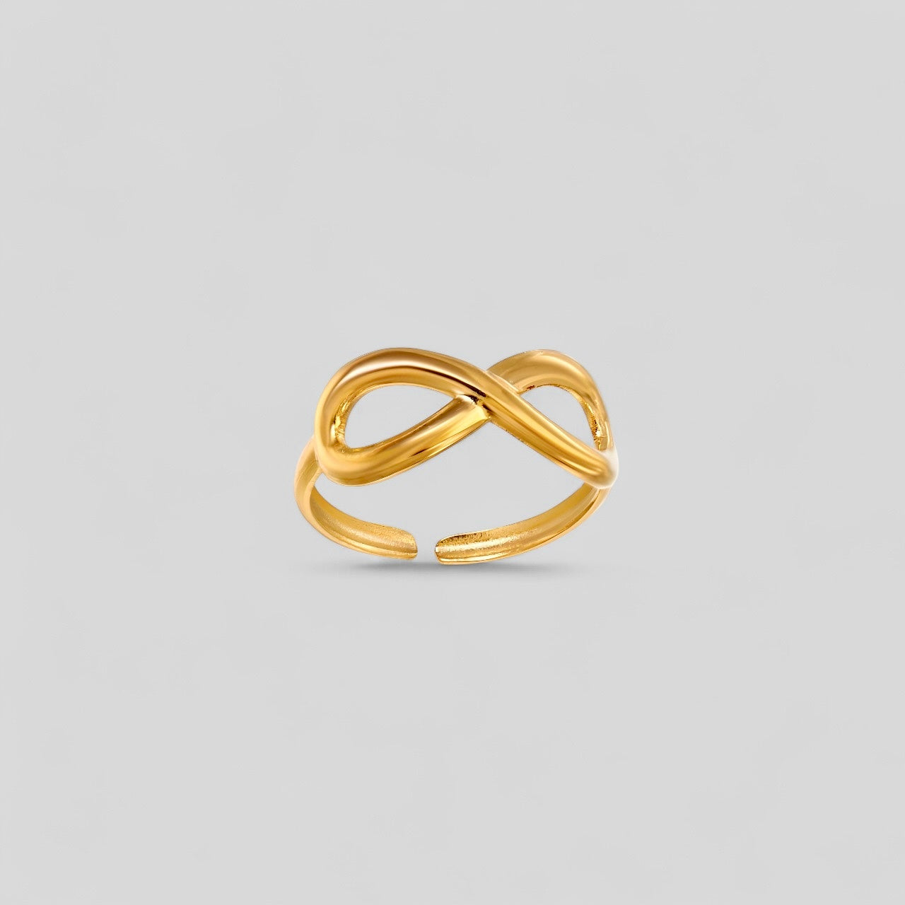 Endlessness Statement Ring - 18K gold plated stainless steel