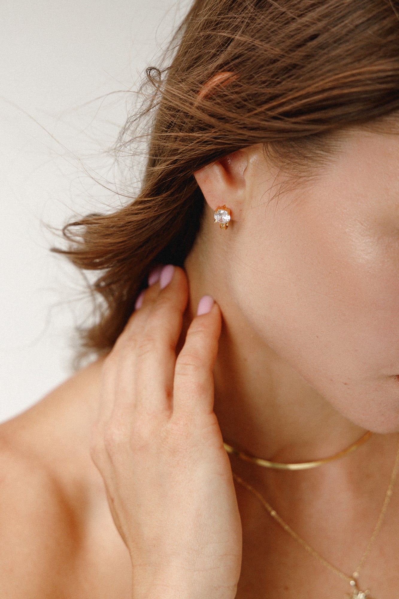 Sparkling zirconia hoop earrings “Summer Night” – 925 silver or 925 silver gold-plated