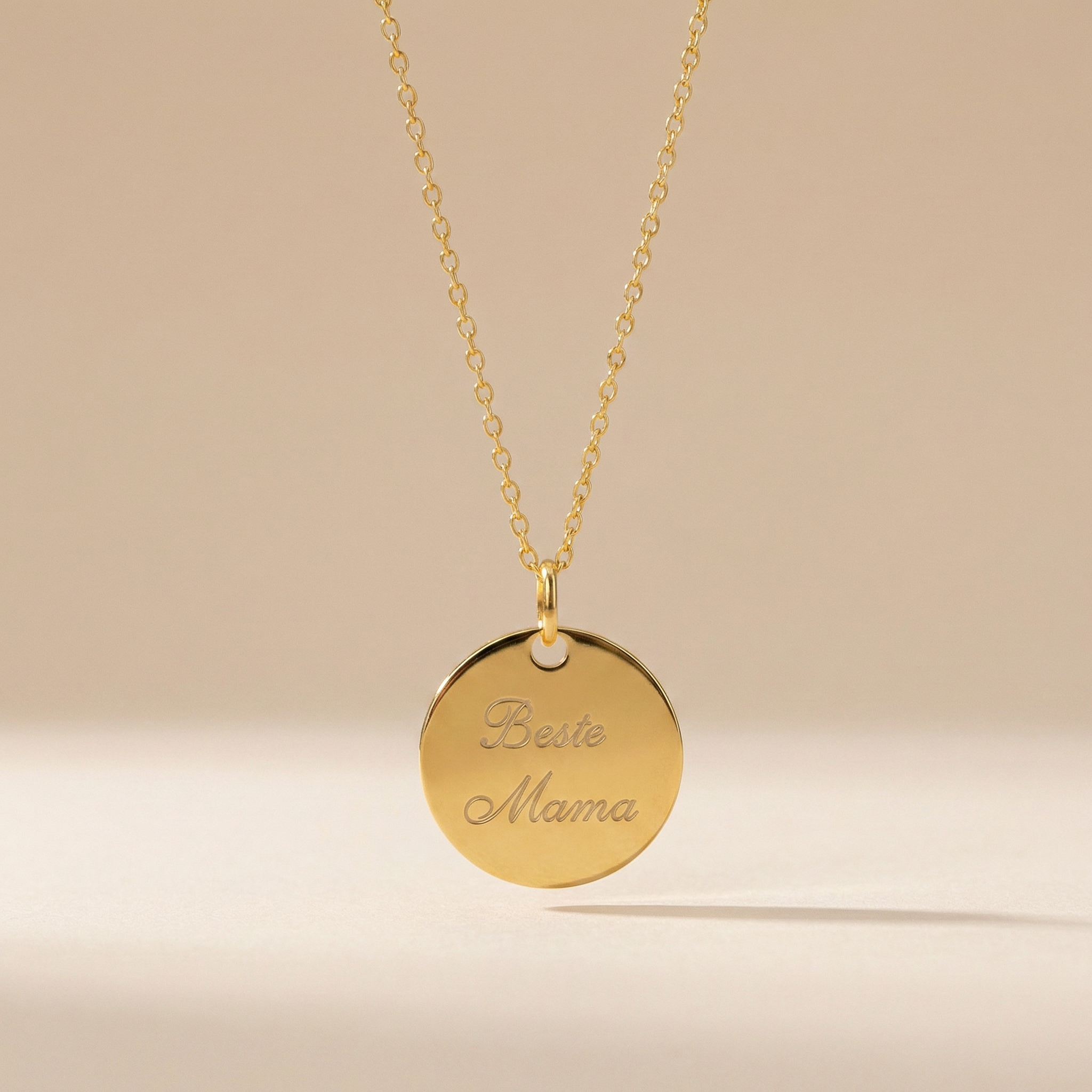 Beste Mama Kette mit Diamantengravur - aus 925 Silber oder vergoldet - Geschenk zum Muttertag - NINASIA