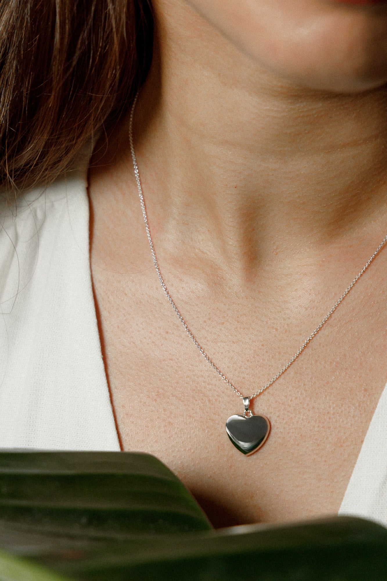 Personalisierbare Herz-Halskette - elegantes Collier aus 925 Silber