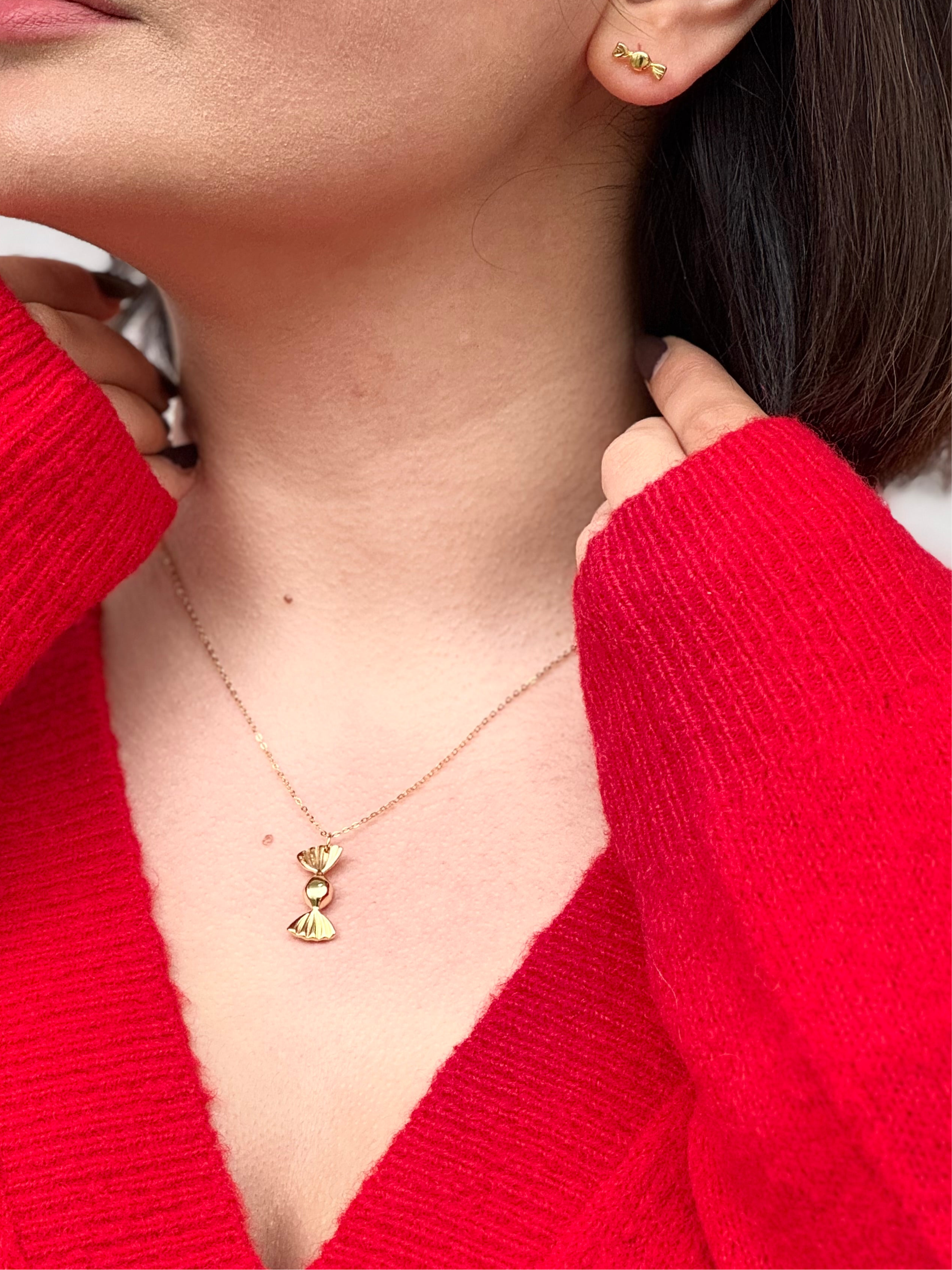 Bon-Bon pendant necklace 925 silver gold plated