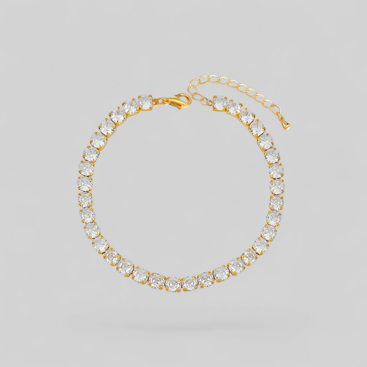 Tennis-Armband mit Edelsteinen – Edelstahl 18K vergoldet