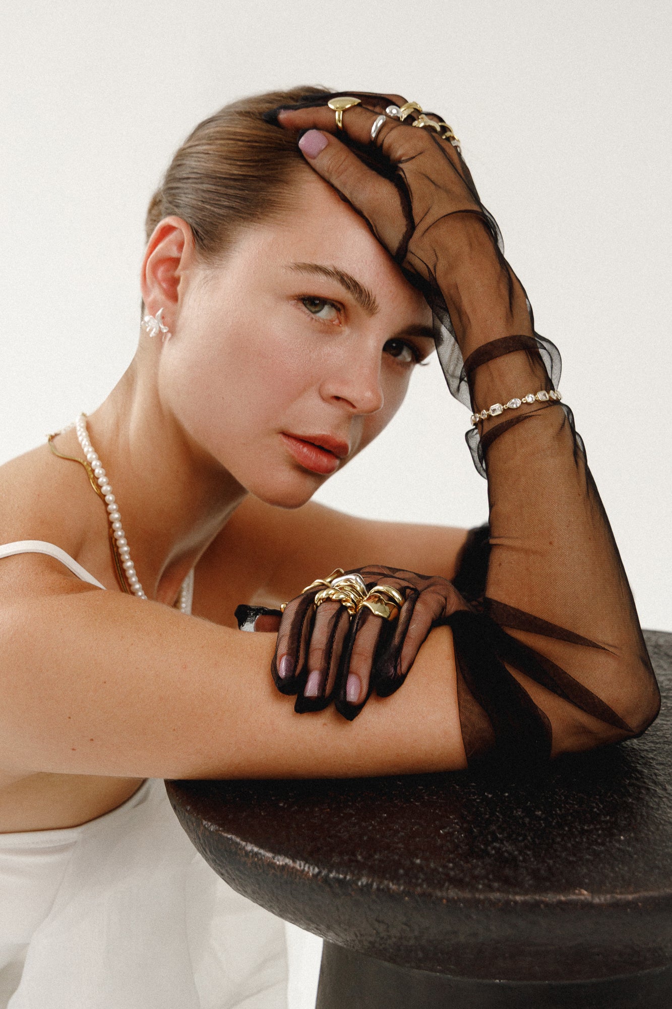 Magnolia Blumen Ohrringe „Sweet Magnolias“ – in 925 Silber und Silber vergoldet