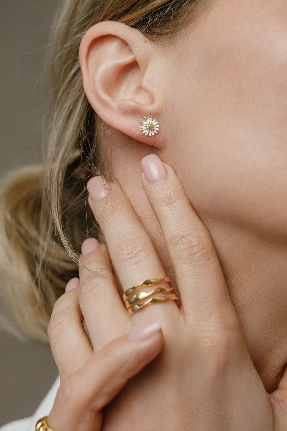 Wellen Ring – aus 925er Silber 18K vergoldet - NINASIA