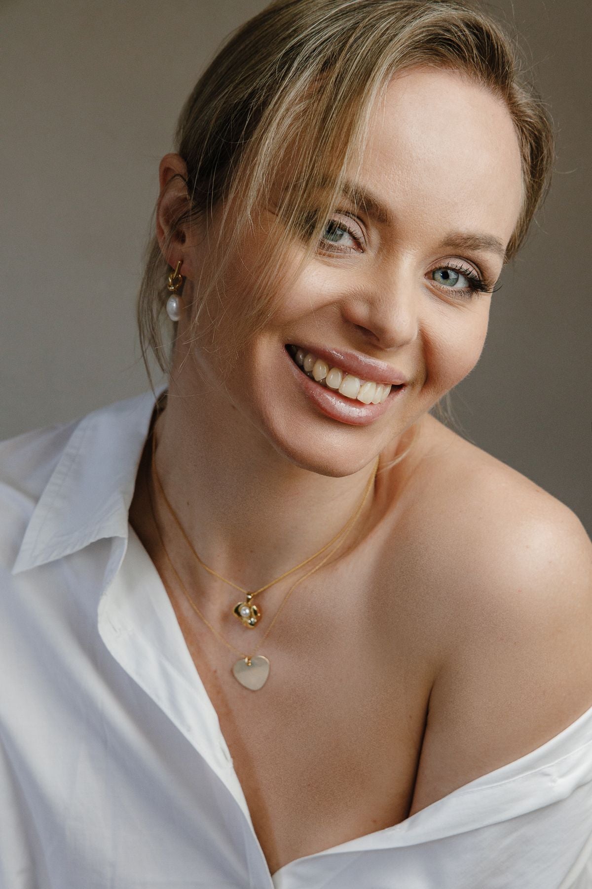 Blume der Perle – edle Halskette aus 925 Silber 18K vergoldet - NINASIA