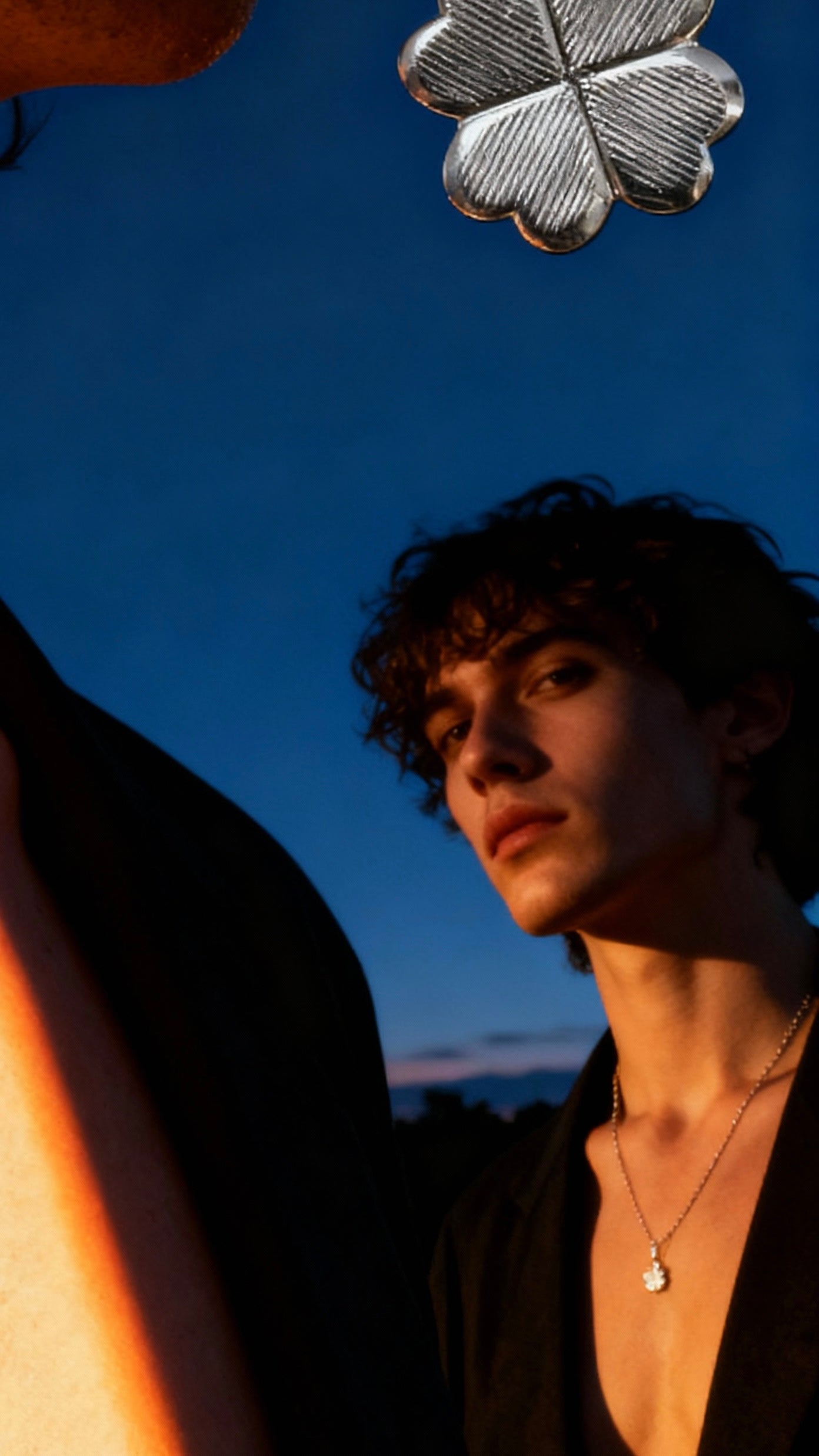 Cloverleaf necklace “lucky charm” unisex made of 925 silver