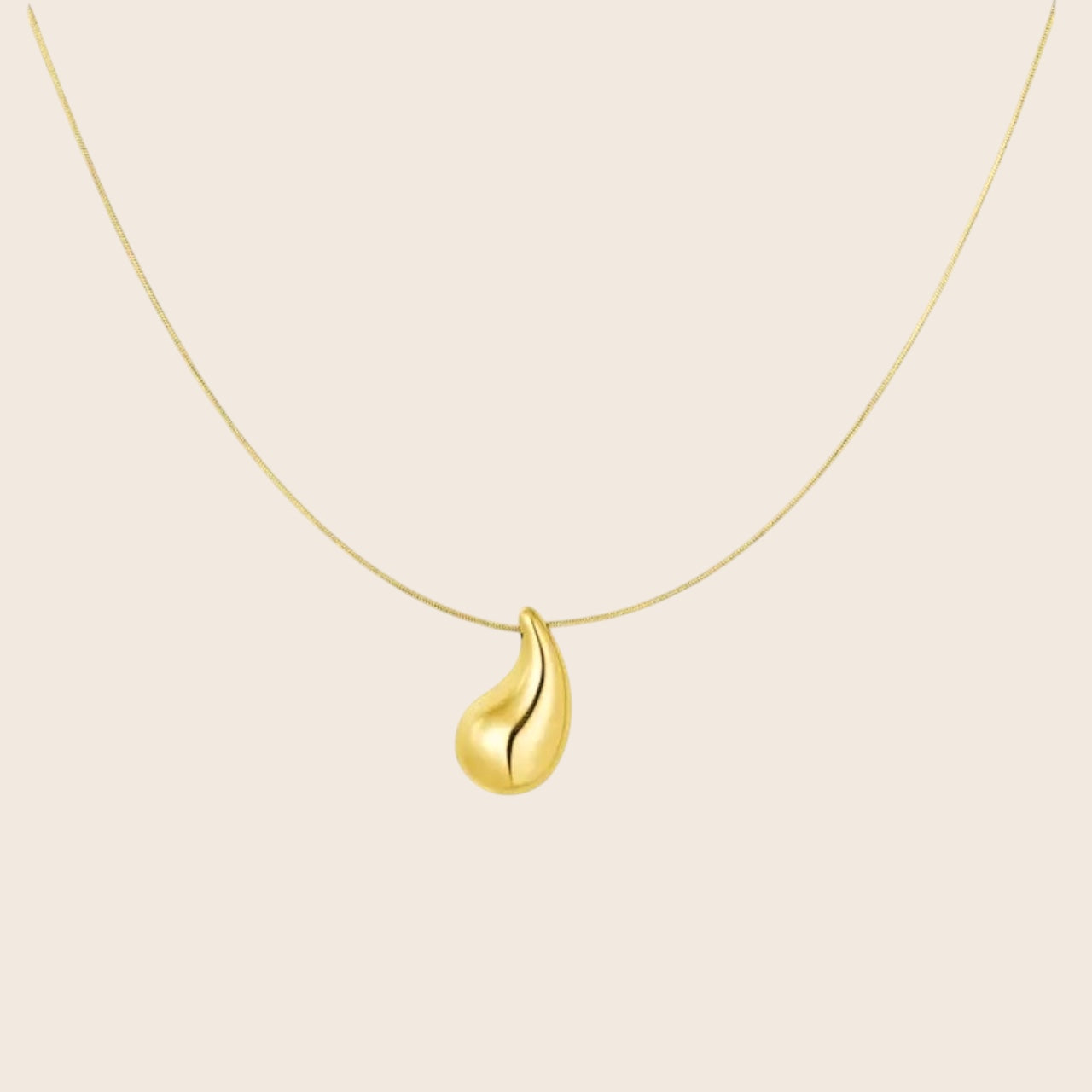 Large stainless steel drop chain in gold or silver