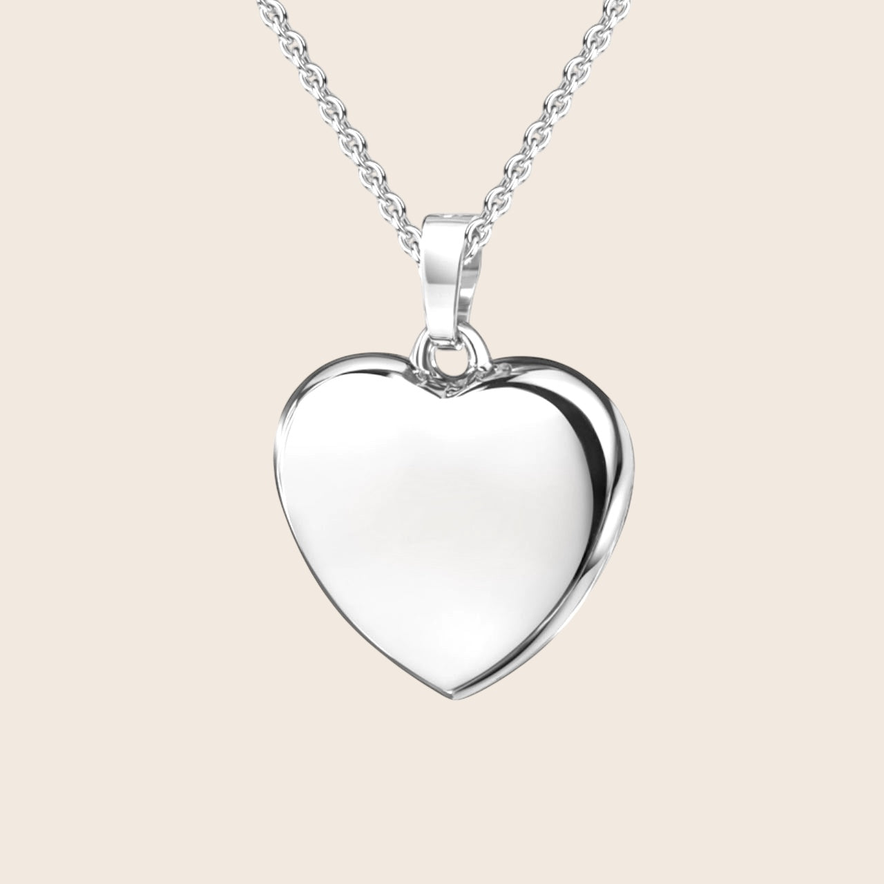 Personalisierbare Herz-Halskette - elegantes Collier aus 925 Silber