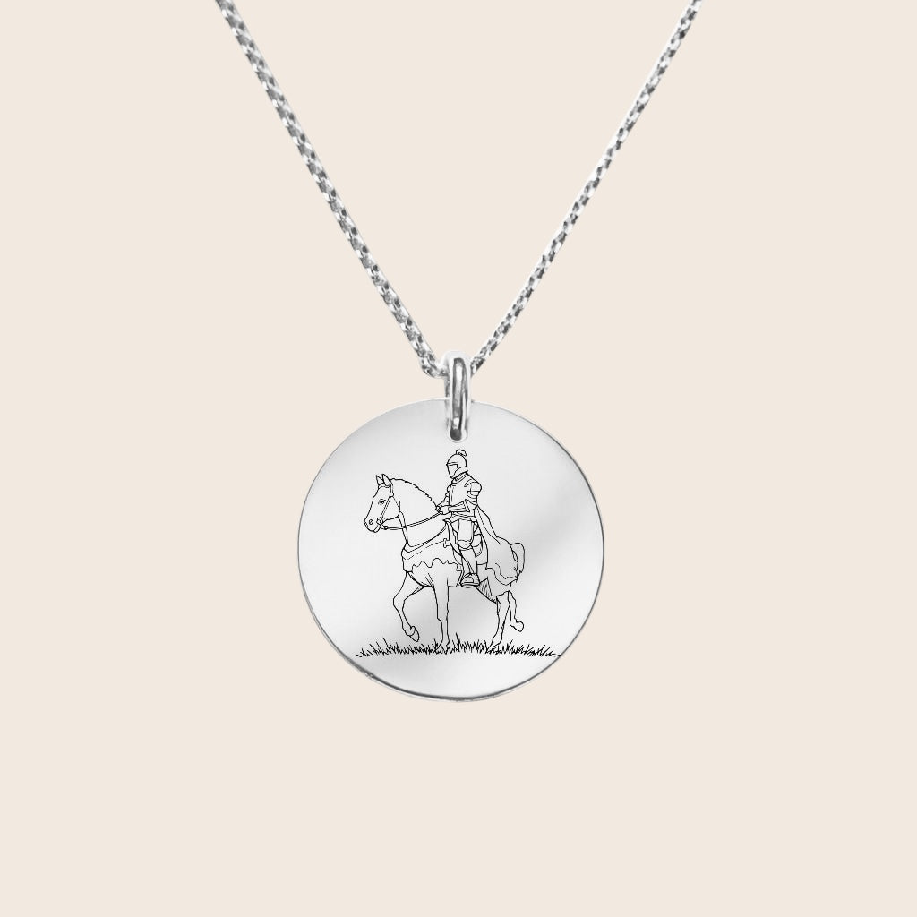 Heimat Schmuck – Reiter von Madara Anhänger – Zeichen der Verbundenheit mit Bulgarien – 925 Silber & 18K Vergoldet