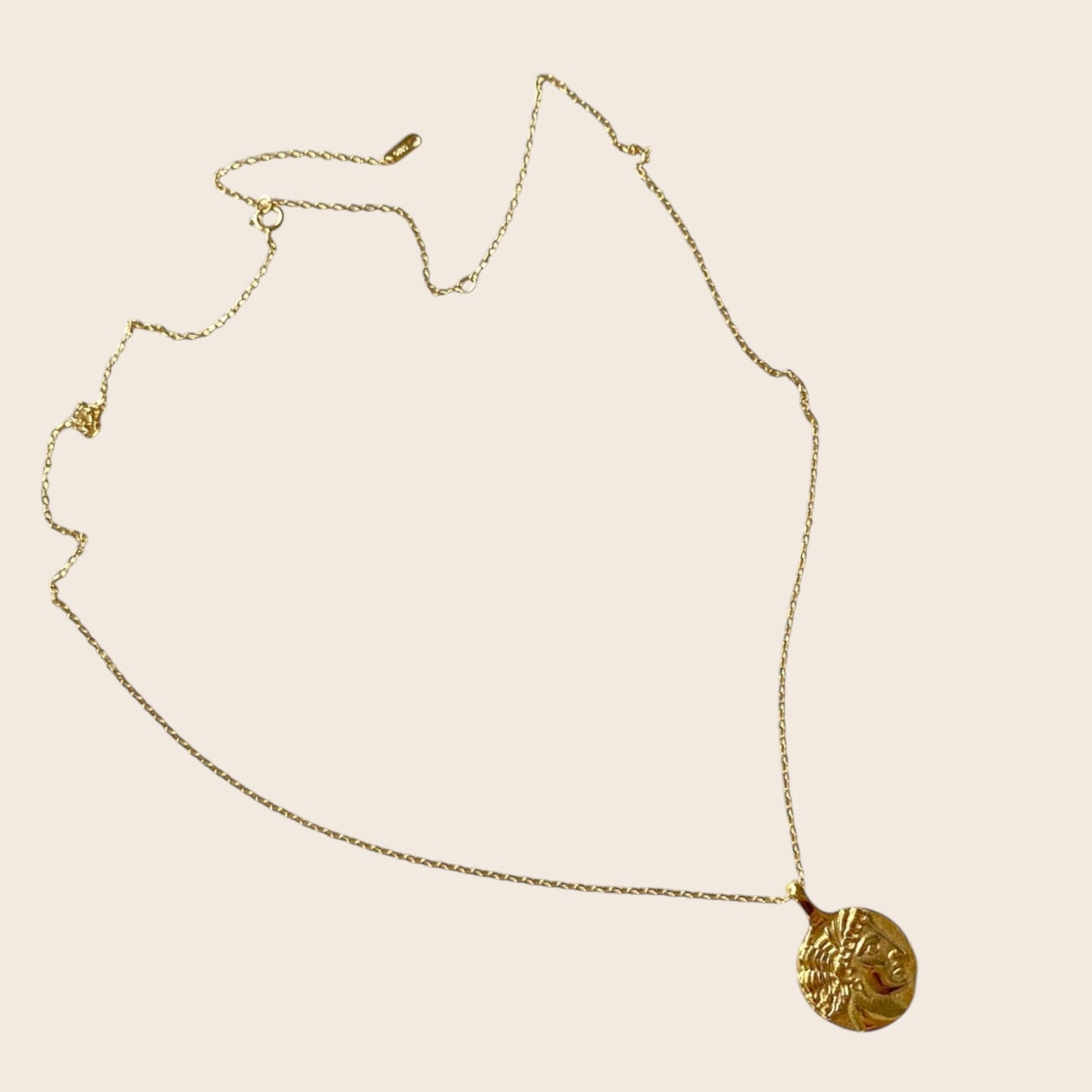 Collier David de Michel-Ange – Triomphe et Liberté en argent 925 plaqué or 18 carats