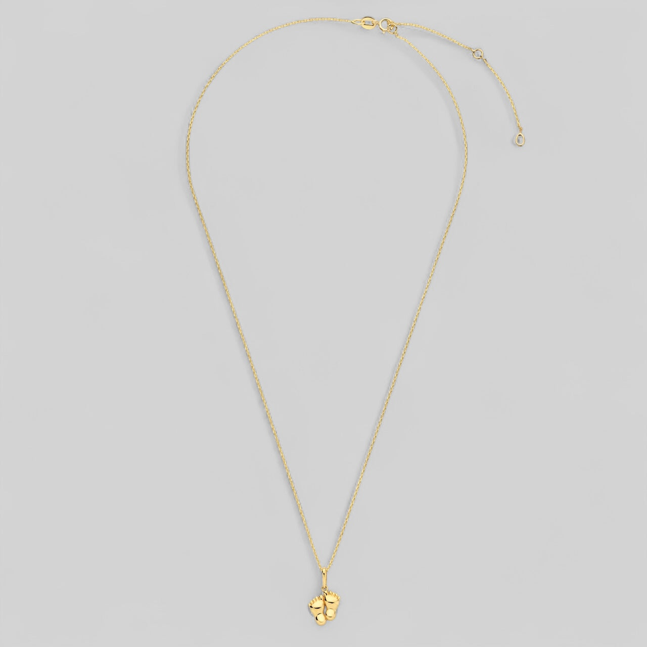 585 gold necklace with baby feet pendant – My little miracle – birth gift for mom