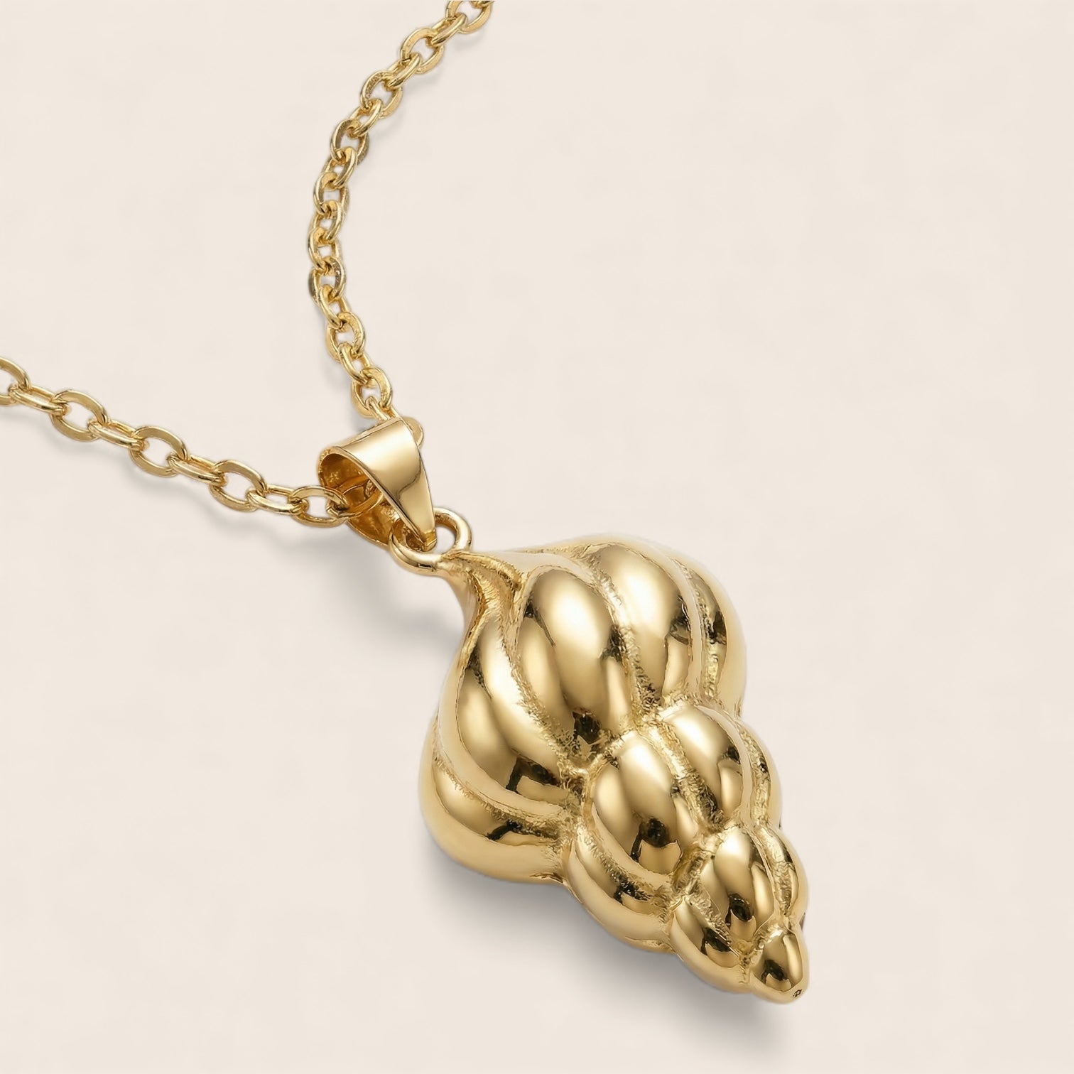 Trends: Muschel Sea-Lover Halskette aus 925 Silber 18K vergoldet