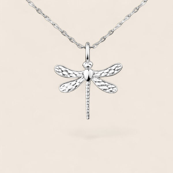 Filigraner Libellen-Anhänger mit Halskette aus 925 Silber oder Silber vergoldet - NINASIA