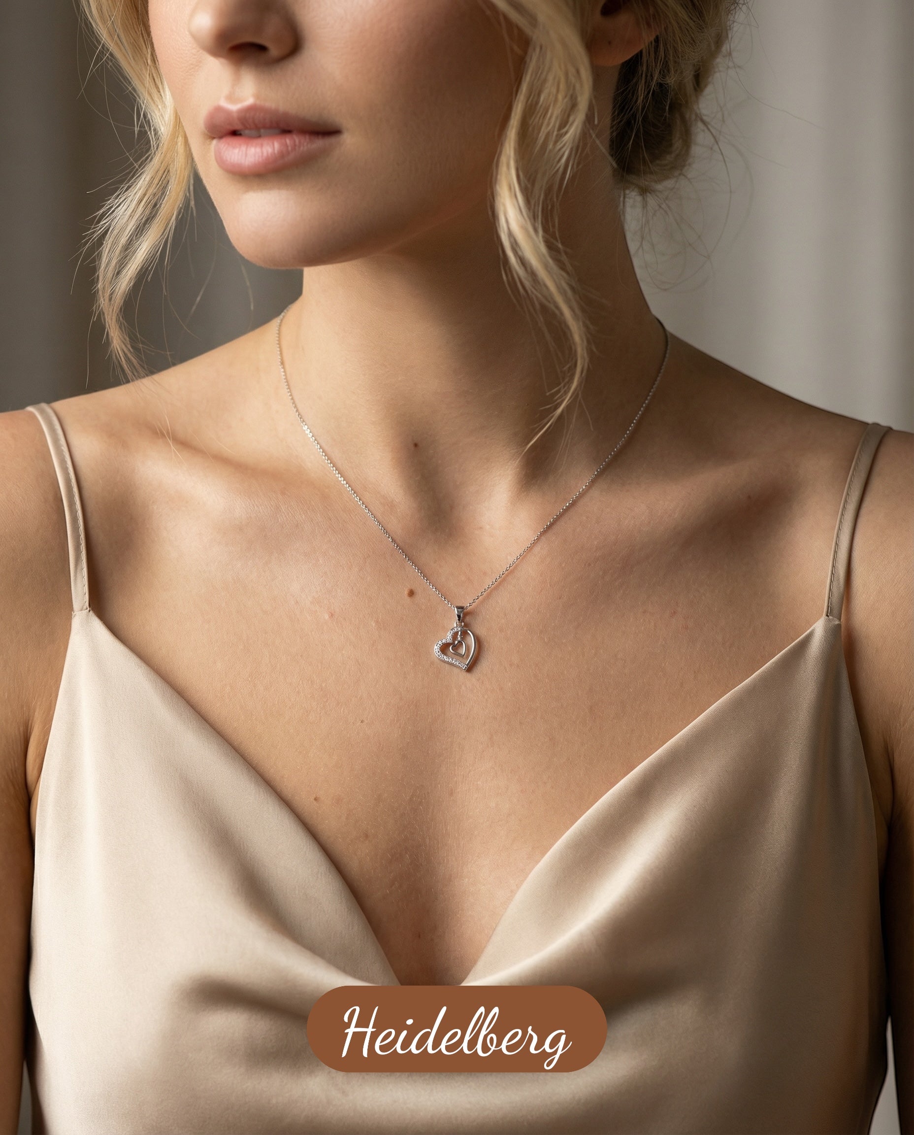 Twelve Hearts – Herz-Halskette aus 925 Silber (12 Designs zur Auswahl)