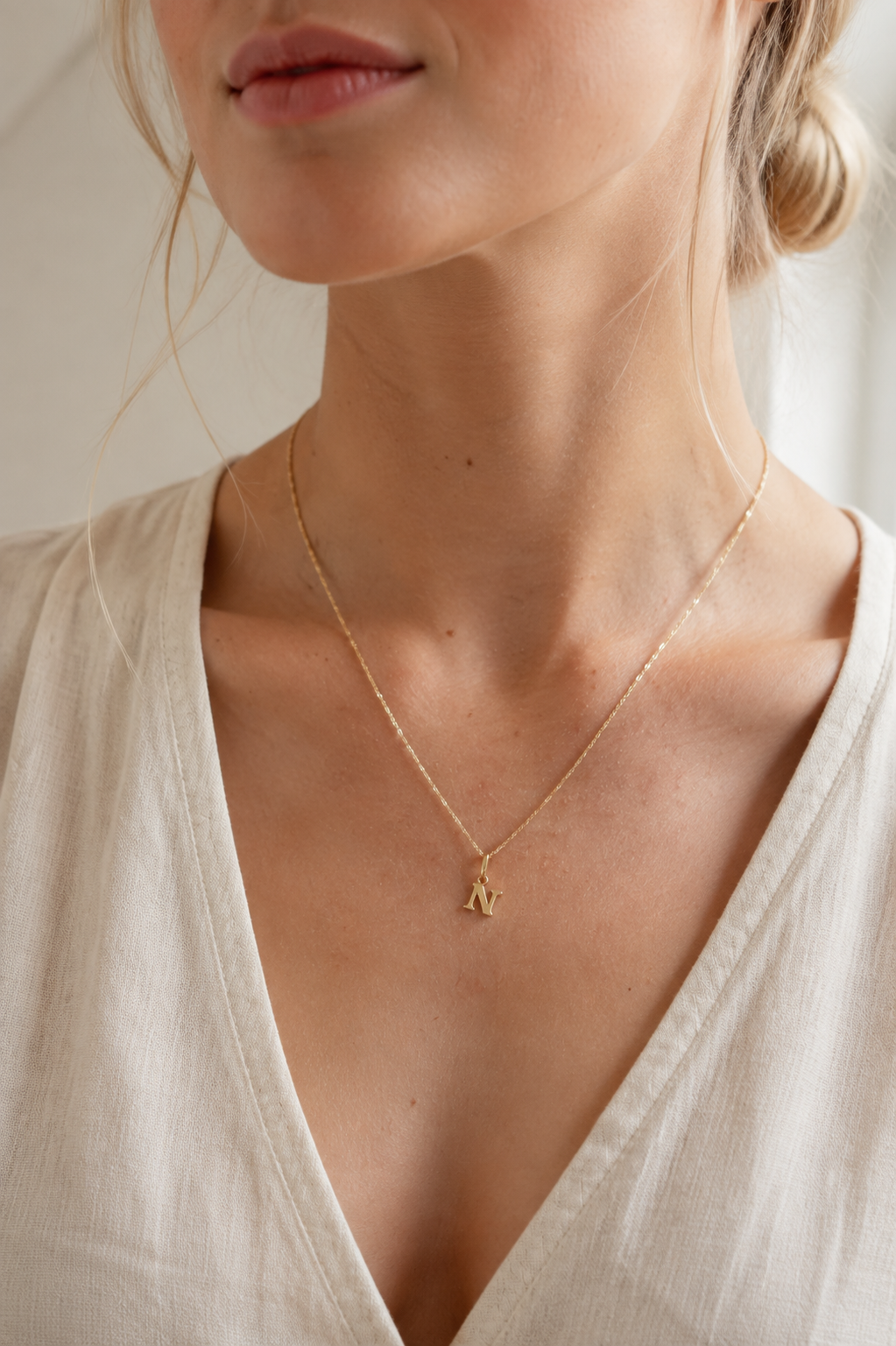 Or – Pendentif Lettre Inita en Or 333 avec ou sans chaîne