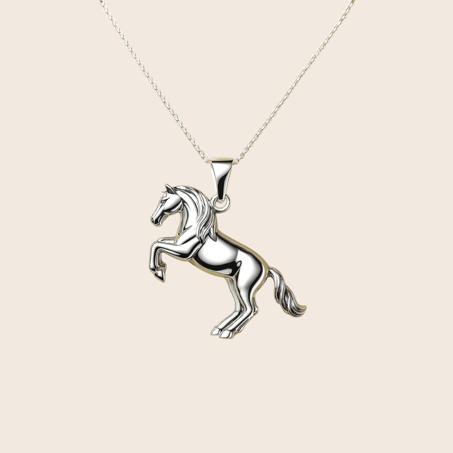 Pferd Halskette „Symbol für Freiheit & Stärke“ aus 925 Silber