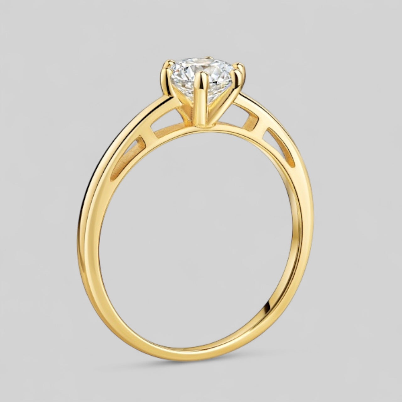 585 Gold Verlobungsring mit 1,00 ct. Lab Grown Brilliant - Damenring