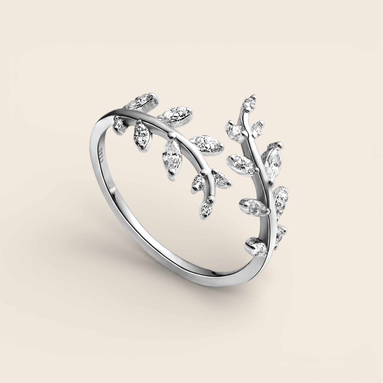 Filigraner Olivenblatt Ring - Symbol für Frieden und Verbundenheit - aus 925 Silber