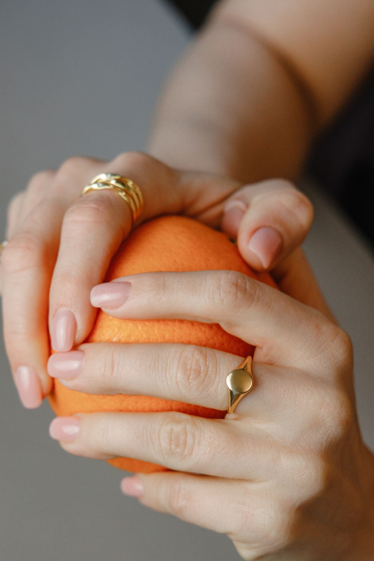 Personalized signet ring with engraving – 925 silver and 18K gold-plated silver – initials, symbols and more