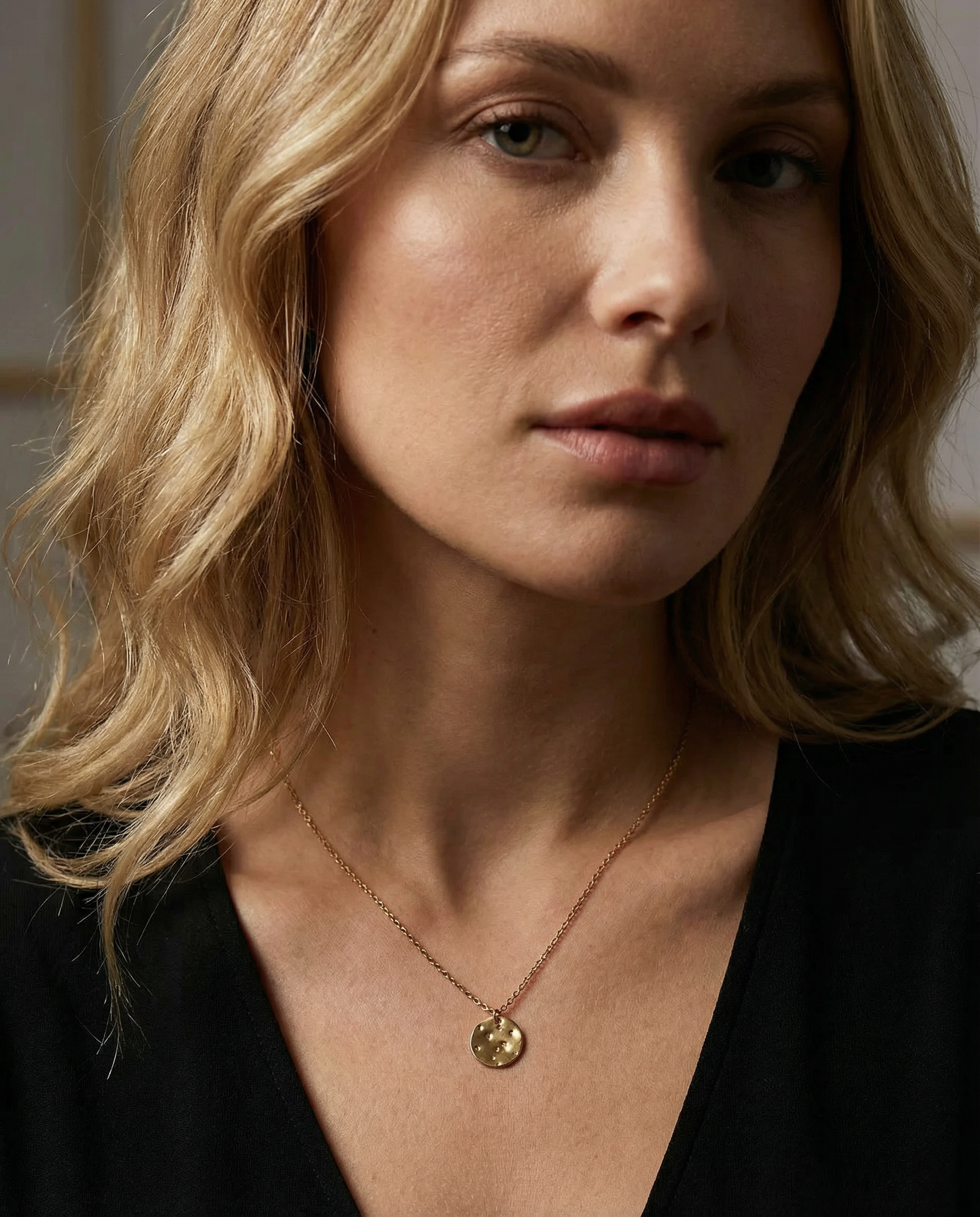 Harmony Coin Necklace – 18K Gold Plated Stainless Steel