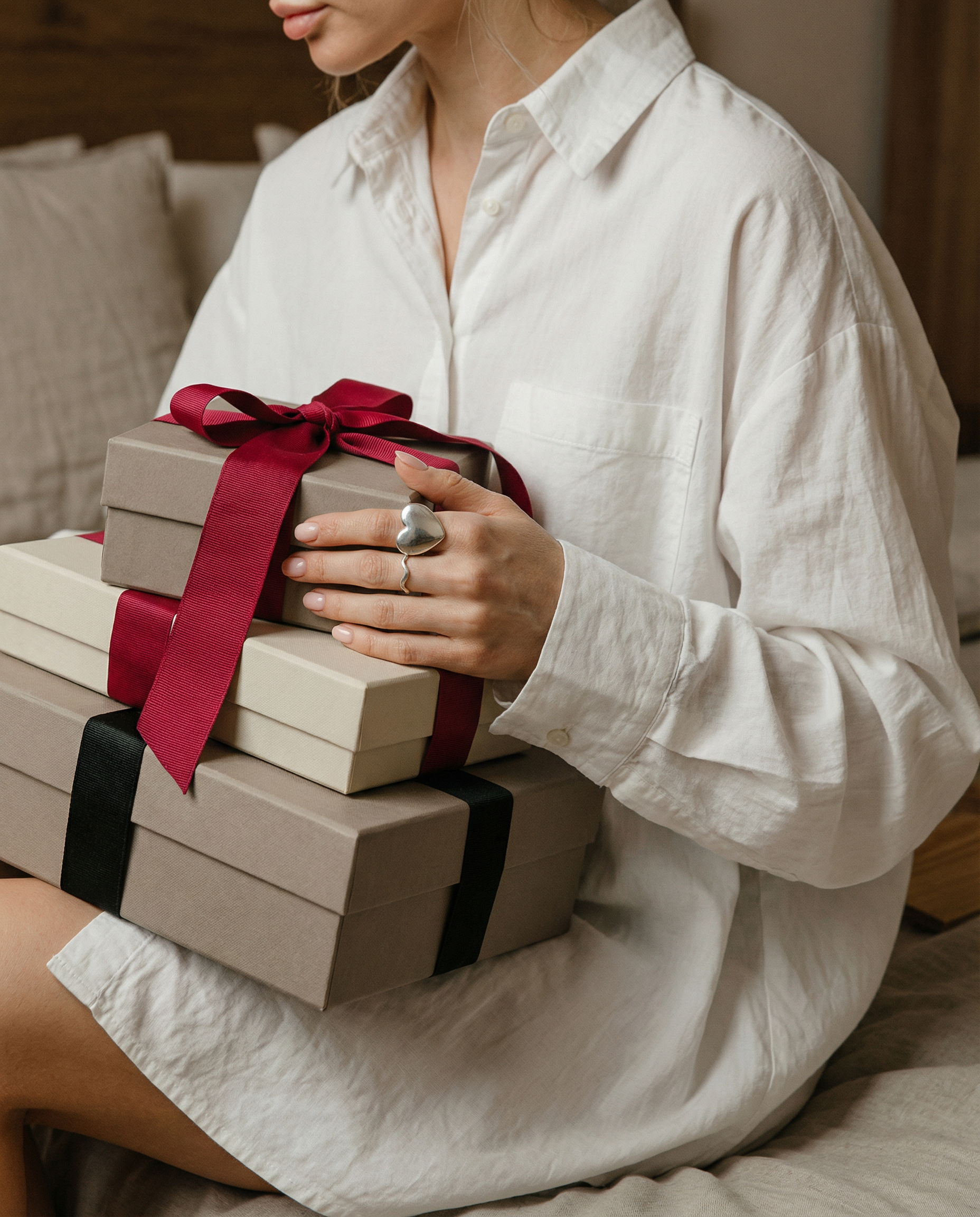 Übergroßer Chunky Herzring aus 925 Sterling Silber – größenverstellbar