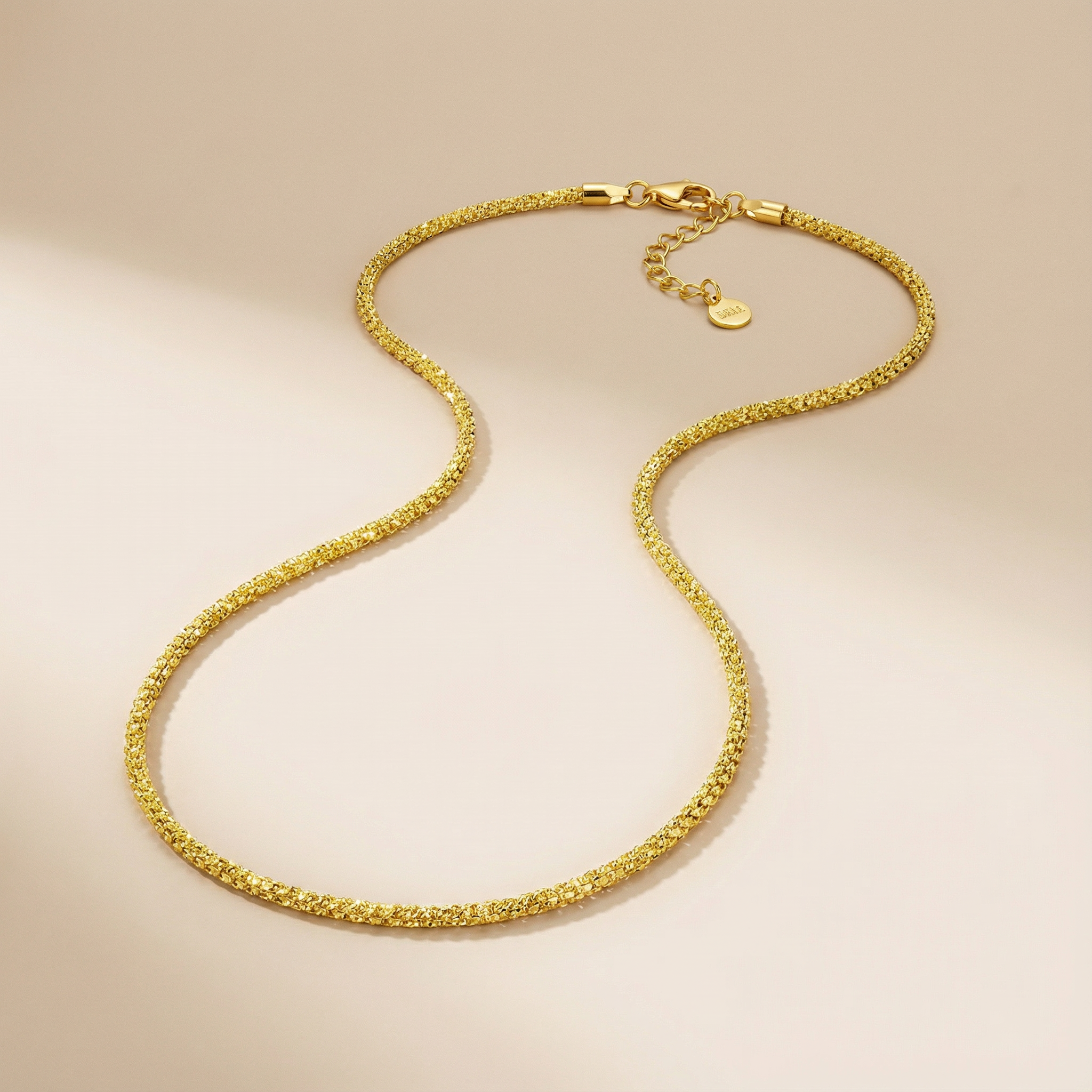 BASE LAYER PERFECTION –funkelnde Base Halskette, aus 925 Silber 18K vergoldet