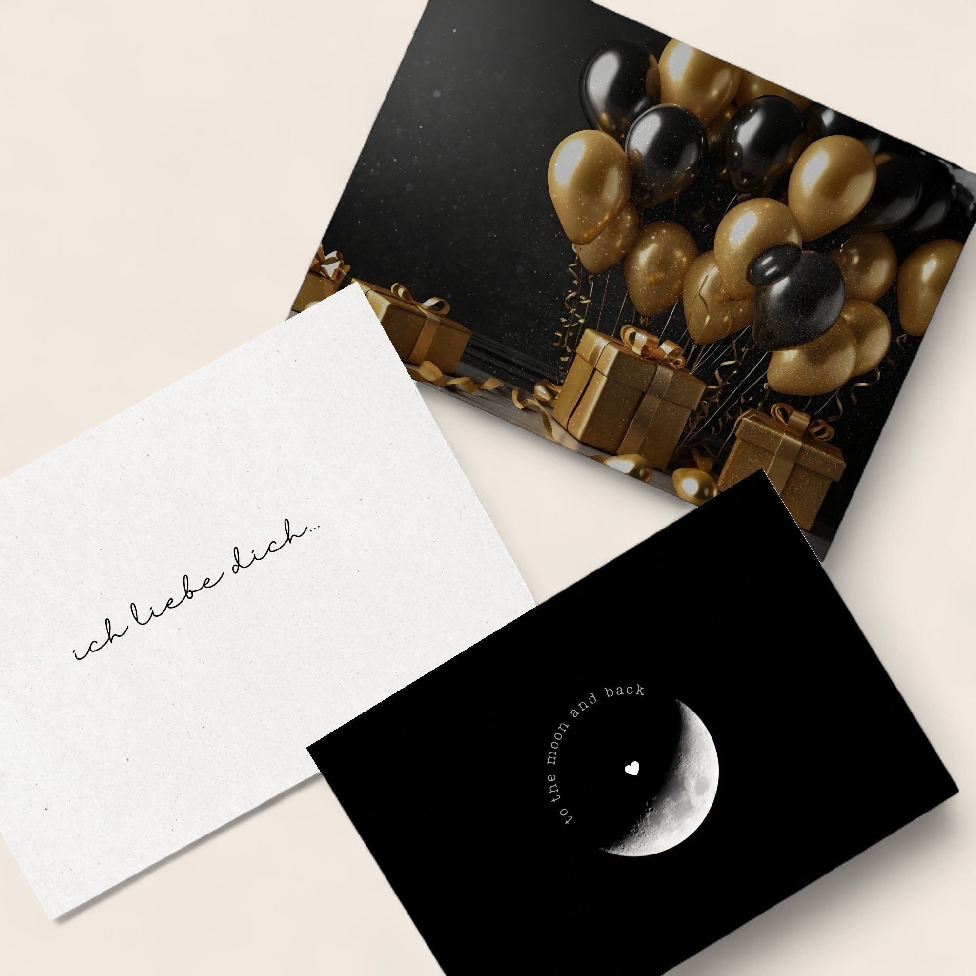 Elegant matte greeting card from NINASIA – personalized for your loved ones
