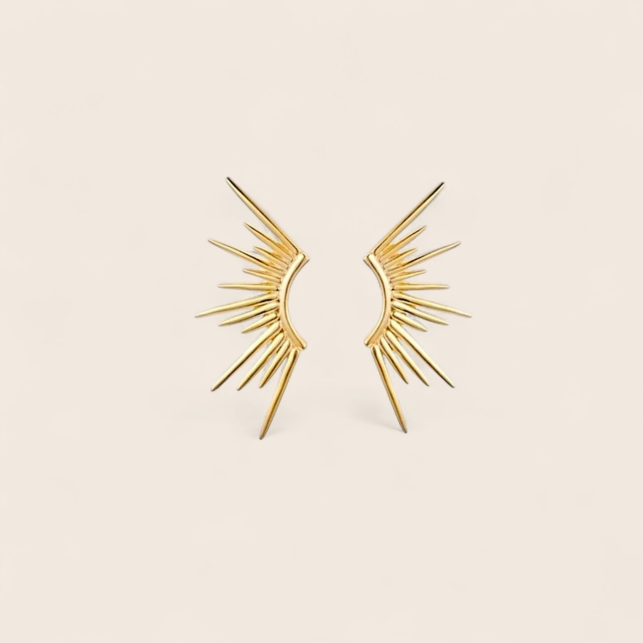 Sunbeam Celestial earrings made of 925 silver 18K gold-plated