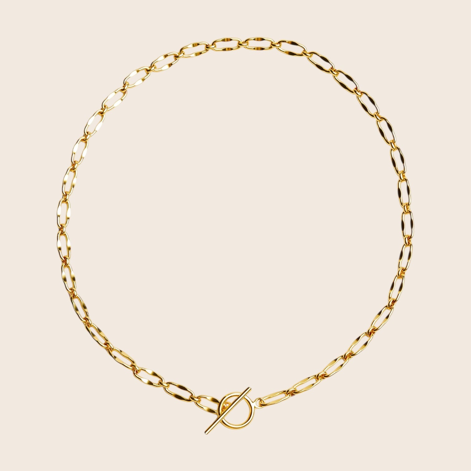 British Chain – elegant signature necklace made of 925 silver 18K gold-plated