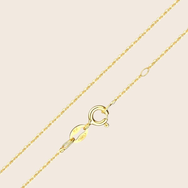 Diamond-cut anchor chain made of 925 silver or gold-plated – 45 cm fine jewelry chain, sustainably manufactured