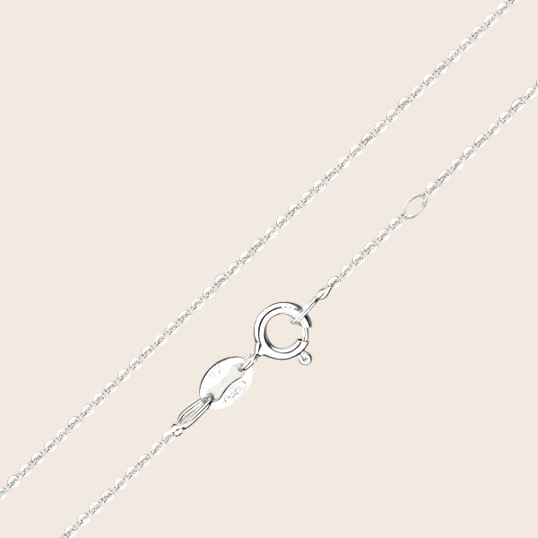 Diamond-cut anchor chain made of 925 silver or gold-plated – 45 cm fine jewelry chain, sustainably manufactured