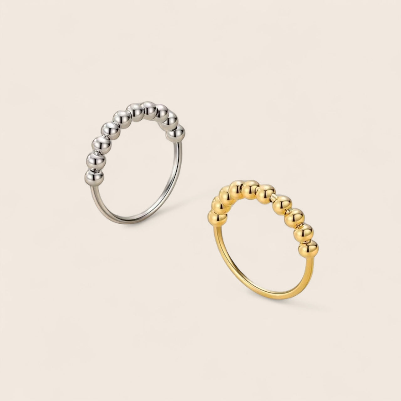 MIRA – Ring of Calm – Anti-Stress Jewelry made of 925 silver or 18K gold-plated