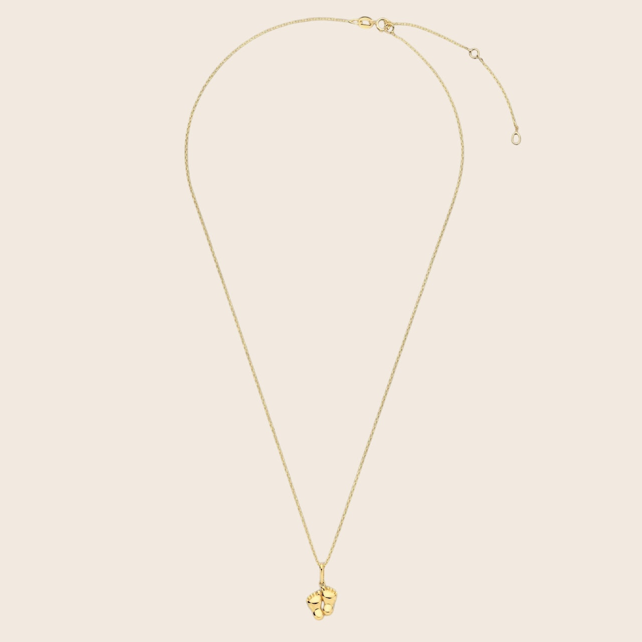 585 gold necklace with baby feet pendant – My little miracle – birth gift for mom