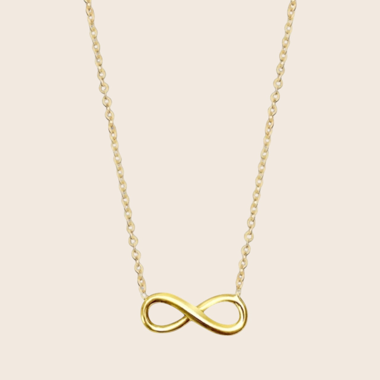 585 Gold Necklace Endlessness - endless love necklace