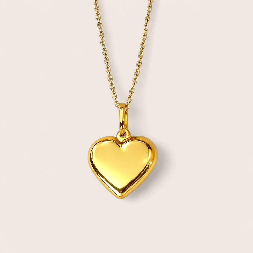 585 “True Love” necklace with 10x9mm heart pendant – heart-shaped necklace