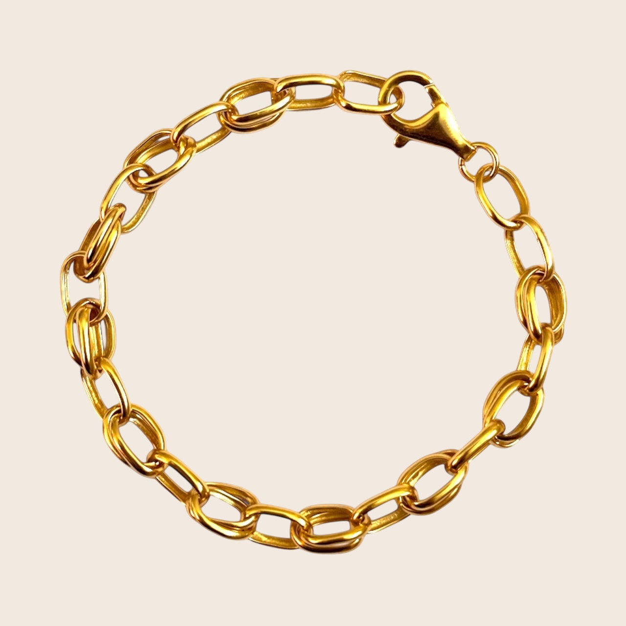 Statement Chain – Bracelet made of 925 silver 18K gold-plated
