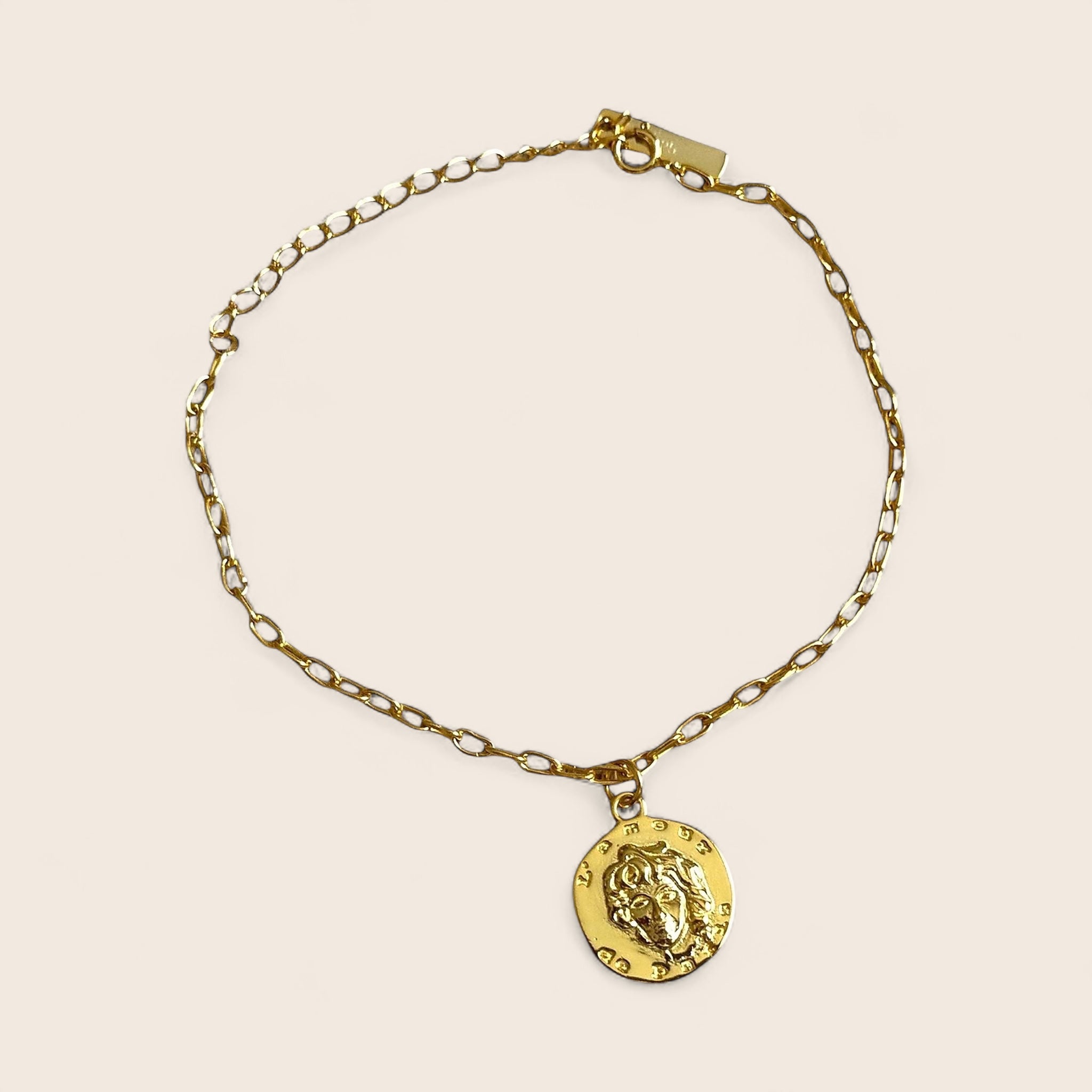 L'amour de Paris Charm French vintage bracelet made of 925 silver 18K gold-plated