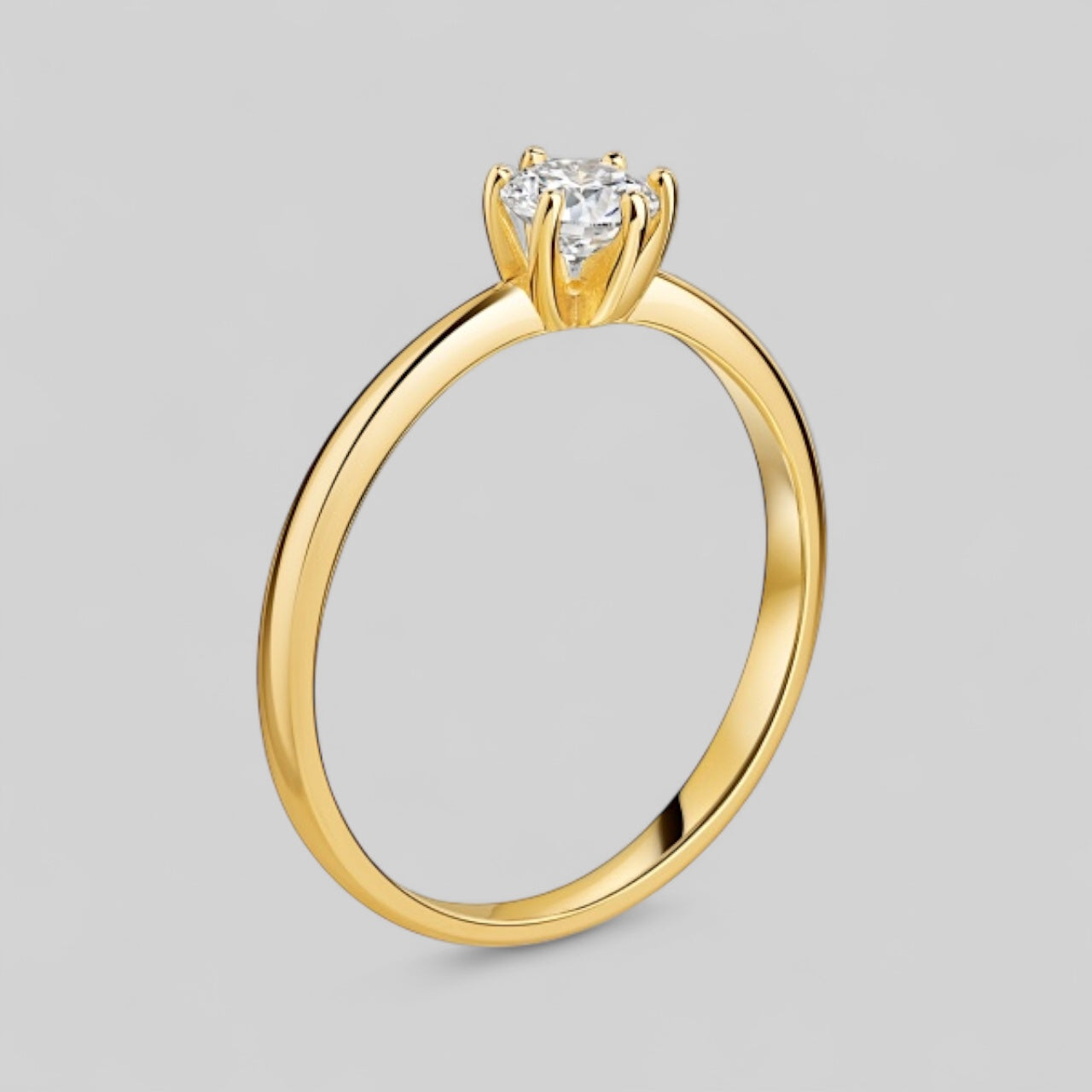 585 Gold Verlobungsring mit 0,40 ct. Lab Grown Brilliant - Damenring