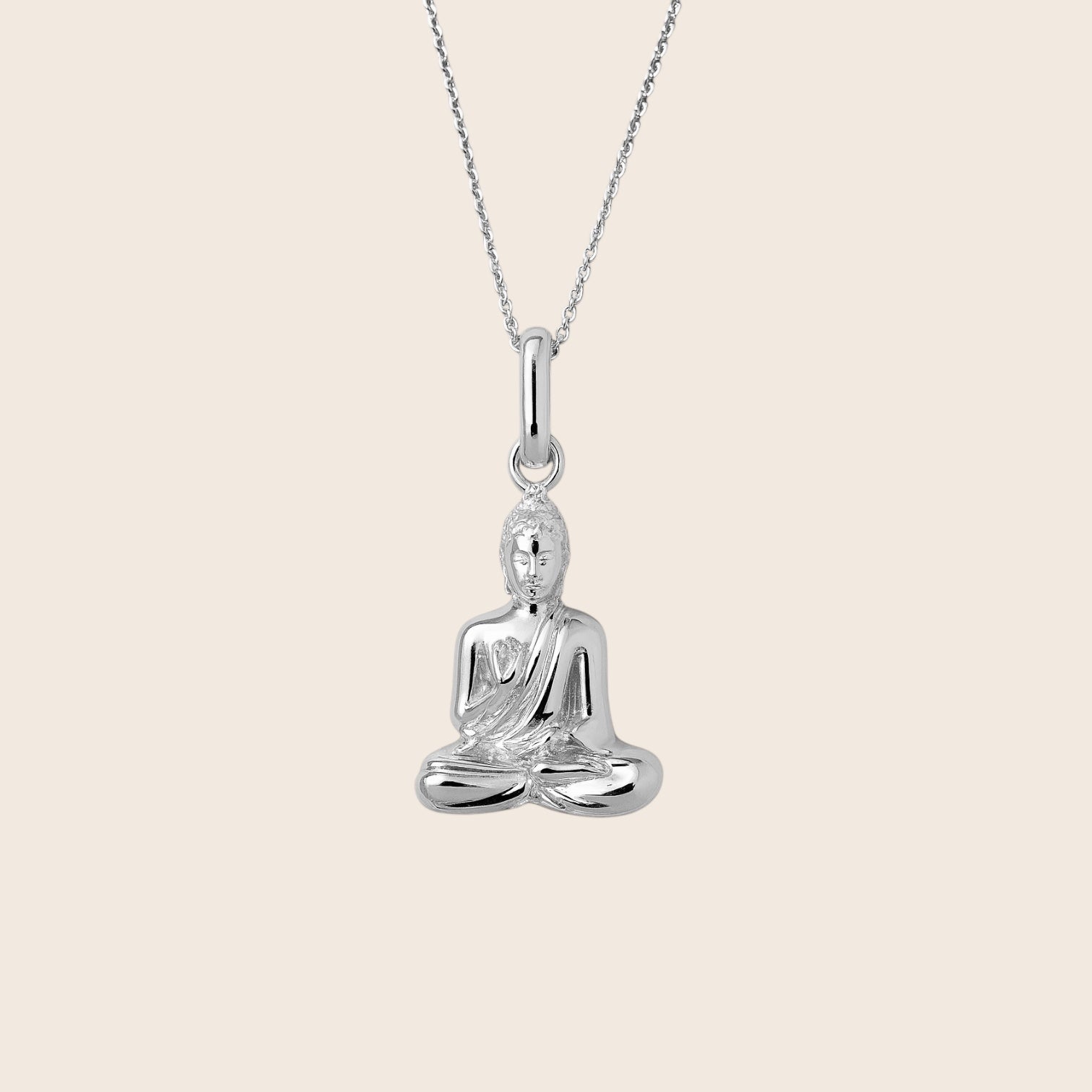 Buddha Halskette „Symbol innerer Ruhe“ aus 925 Silber 18K vergoldet