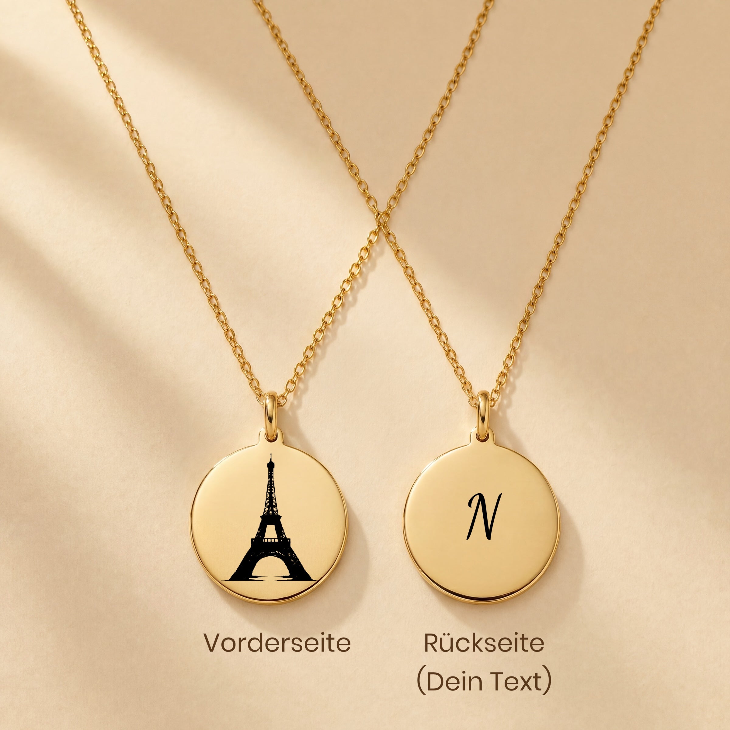 Heimat Schmuck – Eiffelturm Gravur Anhänger – Pariser Symbol & Zeichen der Verbundenheit mit Frankreich