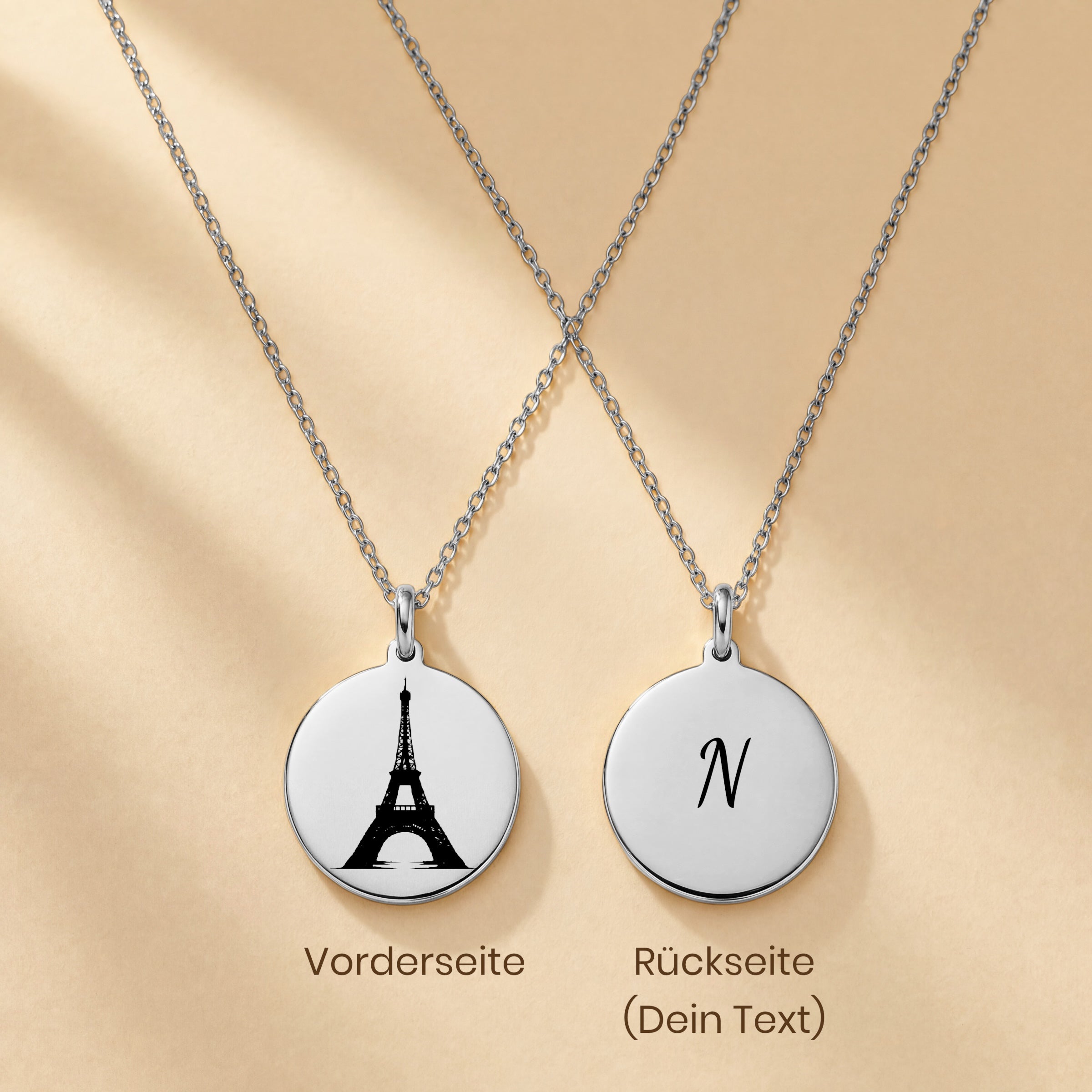 Heimat Schmuck – Eiffelturm Gravur Anhänger – Pariser Symbol & Zeichen der Verbundenheit mit Frankreich