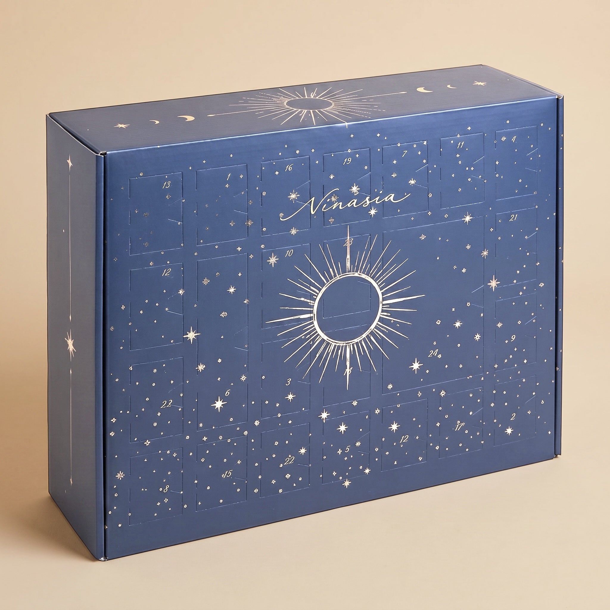 Pre-Order | NINASIA Schmuck Adventskalender 2026 | Limited Edition mit 18K vergoldetem Edelstahl, vergoldetem Silber und Schmuck-Etui