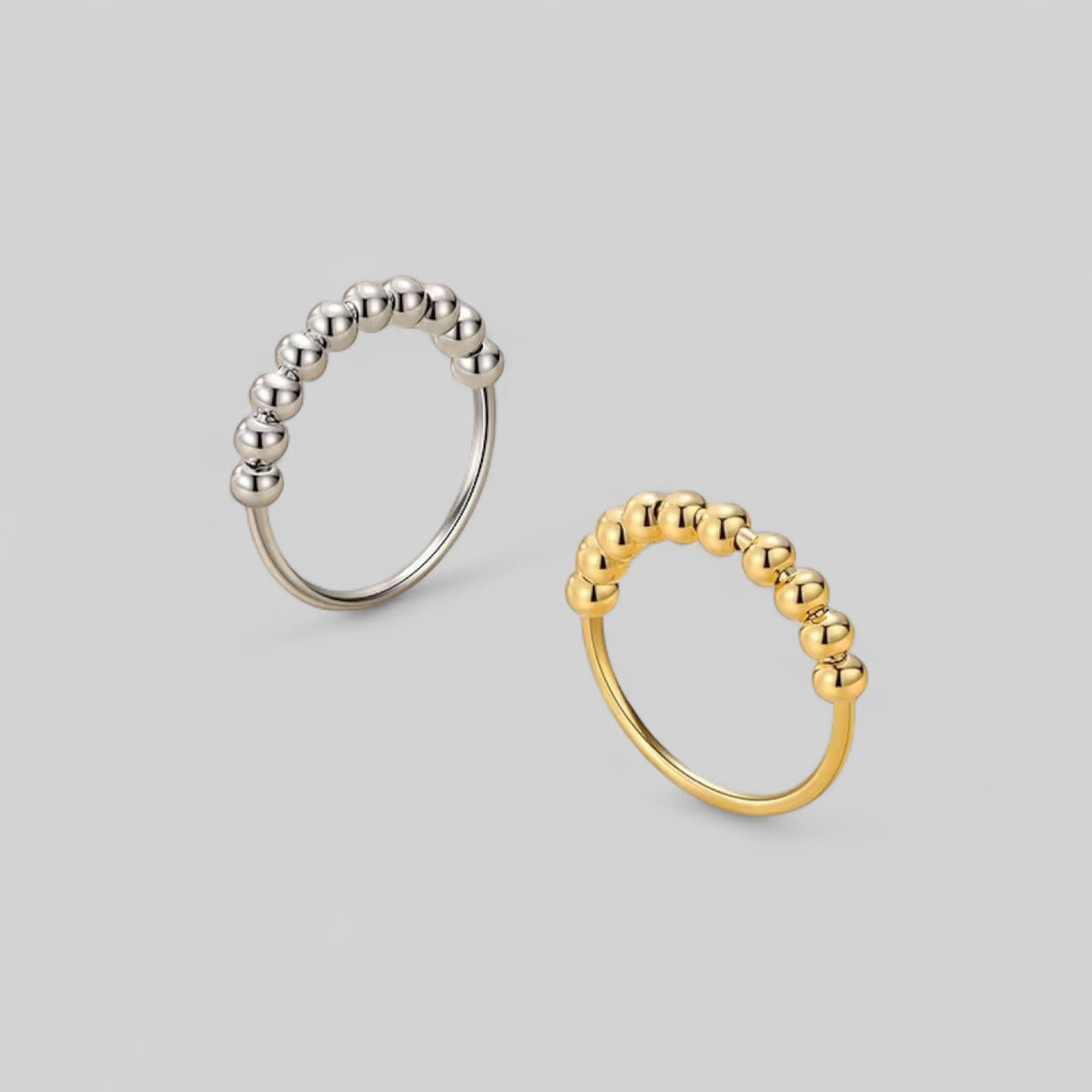 MIRA – Ring der Ruhe – Anti-Stress Schmuck aus 925 Silber oder 18K vergoldet