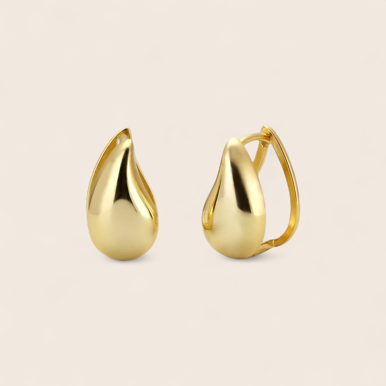 Drop earrings – made of 925 silver 14K gold-plated